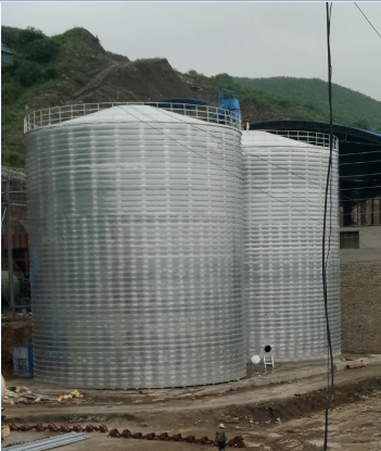 阆中粮食钢板仓的安装全过程不用热焊接